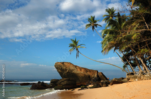 A notable rock in Dalawella, Sri Lanka