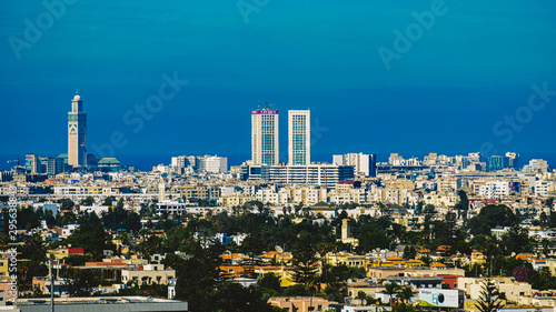 aerial view of Casablanca city photo