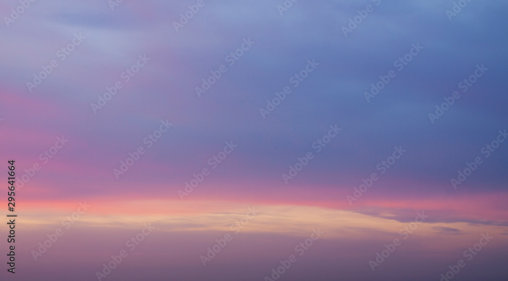 Purple morning sky before the sunrise