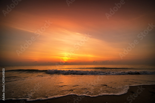 Beautiful sunrise on the beach