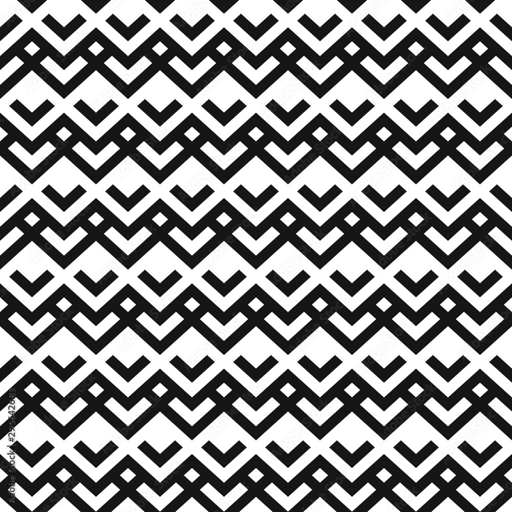 Seamless herringbone pattern with straight lines, black and white geometric vector background Seamless herringbone pattern with straight lines, black and white geometric vector background