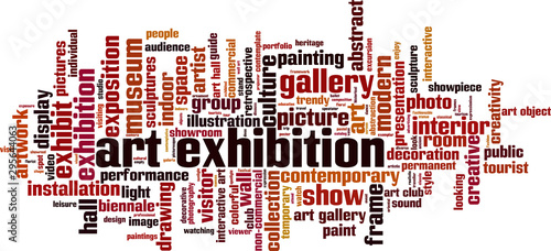 Art exhibition word cloud