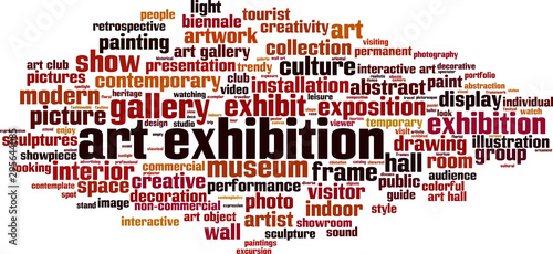 Art exhibition word cloud