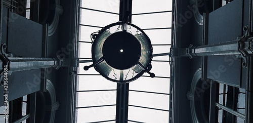 Black and white vintage hanging light 