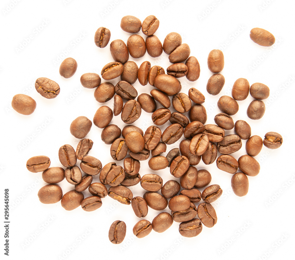 coffee beans on white background coffee beans on white background