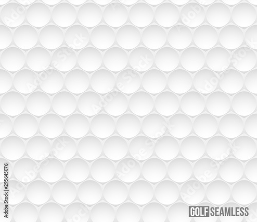 Golf ball vector seamless pattern