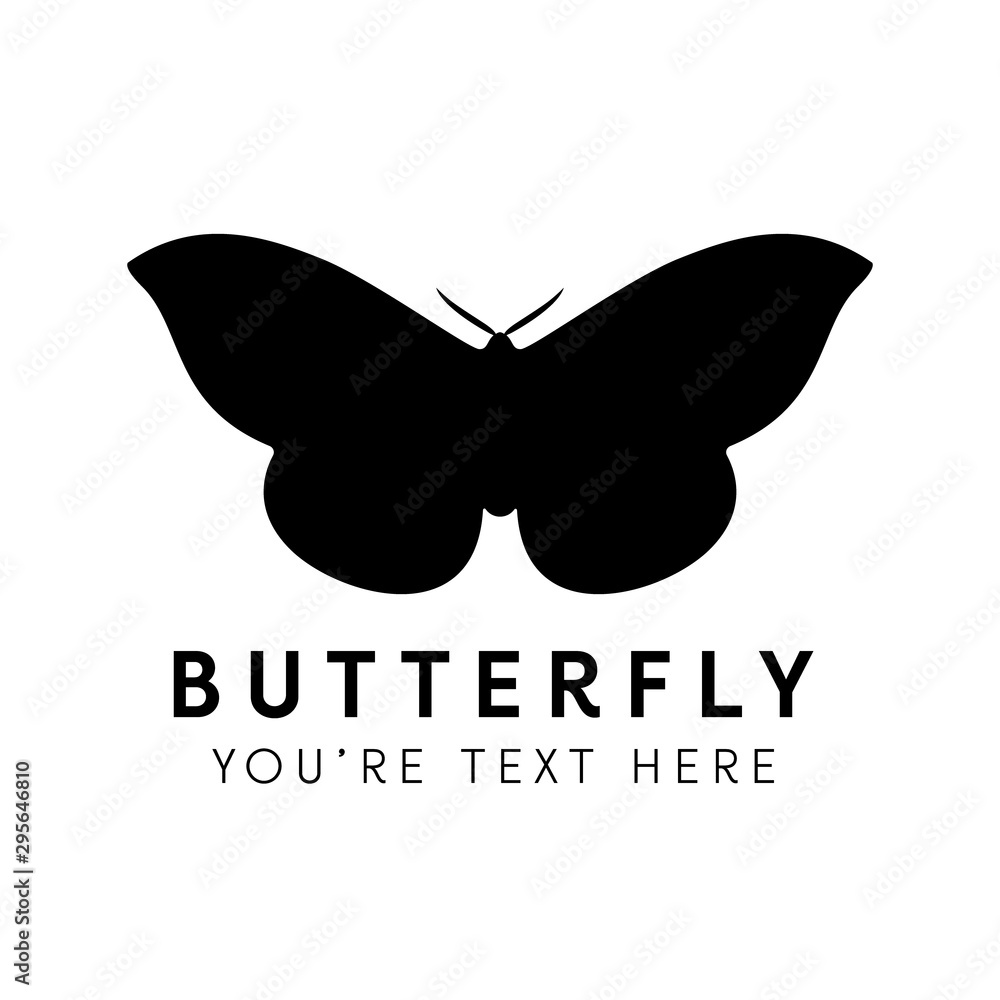 Vector illustration of a butterfly logo concept. Vector illustration of a butterfly logo concept.