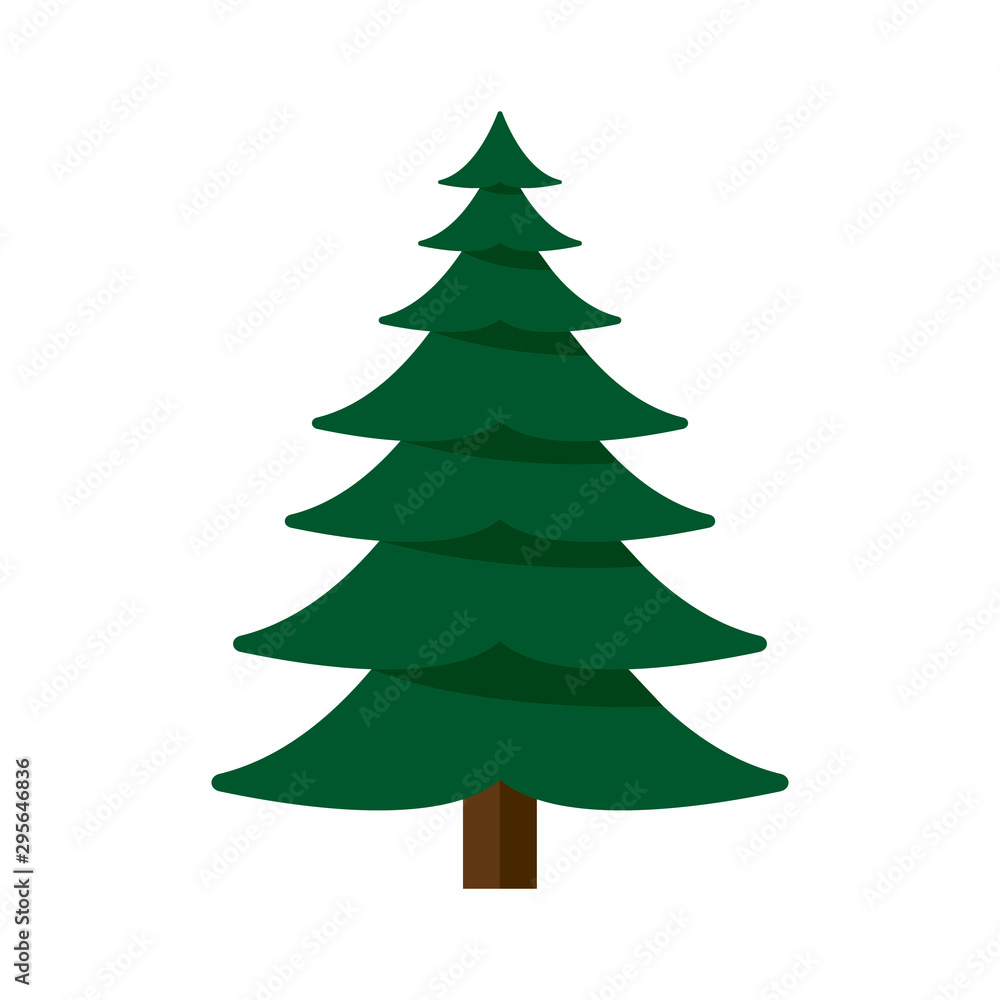 Vector illustration of a Christmas tree concept. Vector illustration of a Christmas tree concept.