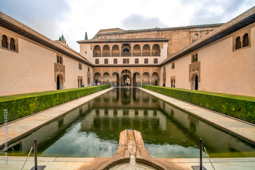 Granada Mountain Alhambra Palacio Nazaries Spain Andalucia spanish moorish landmark architecture