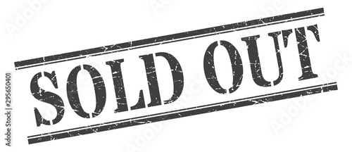 sold out stamp. sold out square grunge sign. sold out