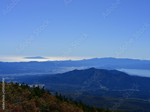 Izu Peninsula Geopark seen from Mt.Fuji