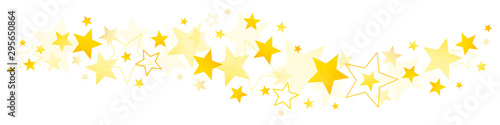 Bordüre Grafische Goldene Sterne