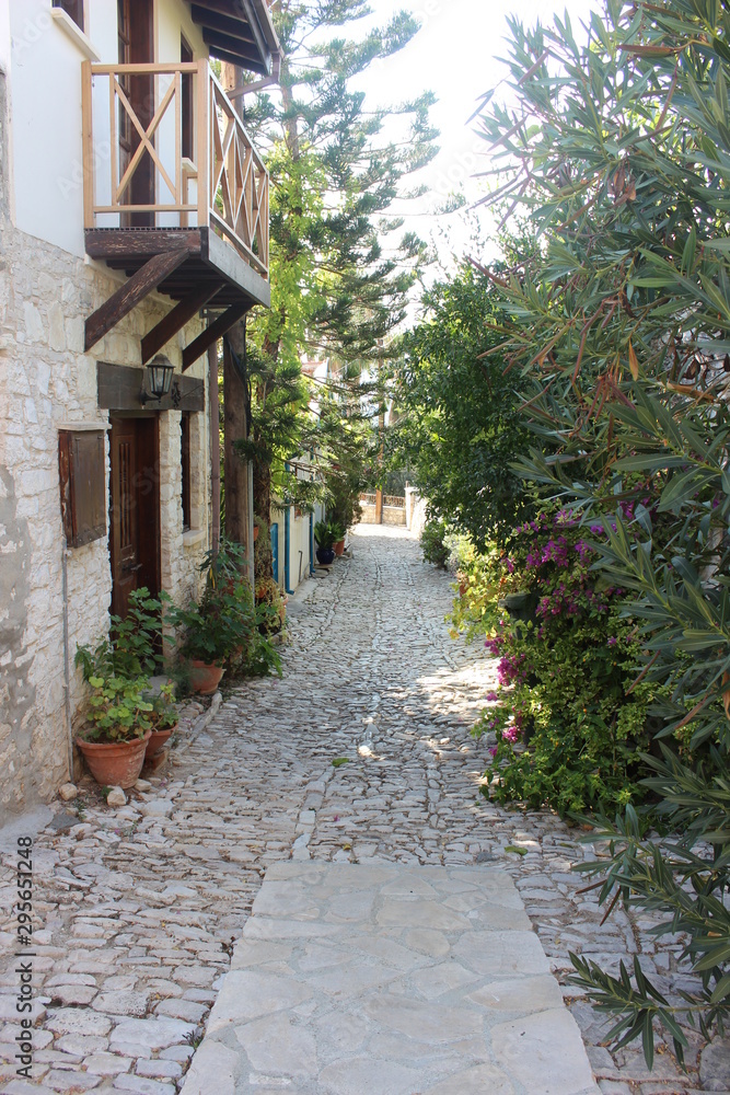 street in old village