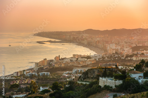 Benalmadena Malaga Costa del Sol Spain Sunset Beautiful View