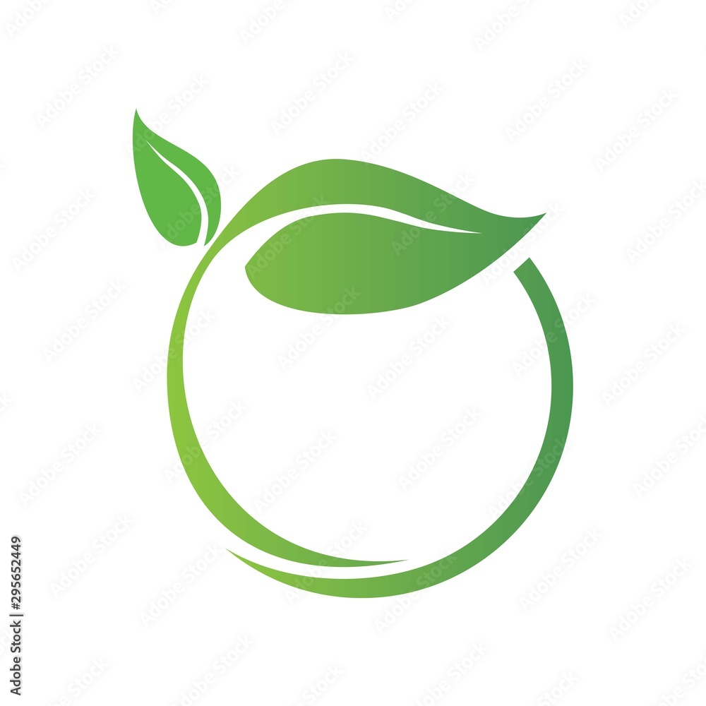 Eco Tree Leaf Logo Template, isolated on white background Eco Tree Leaf Logo Template, isolated on white background