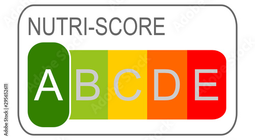 Nutri-Score Label, 5-colour Nutrition Label - illustration
