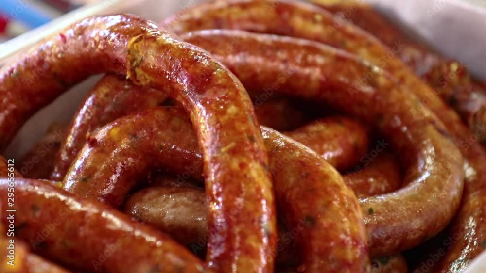Grilled sausage,Sai Aua,(Notrhern Thai Spicy Sausage), Grill Northern Thai Sausage. Grilled sausage,Sai Aua,(Notrhern Thai Spicy Sausage), Grill Northern Thai Sausage.
