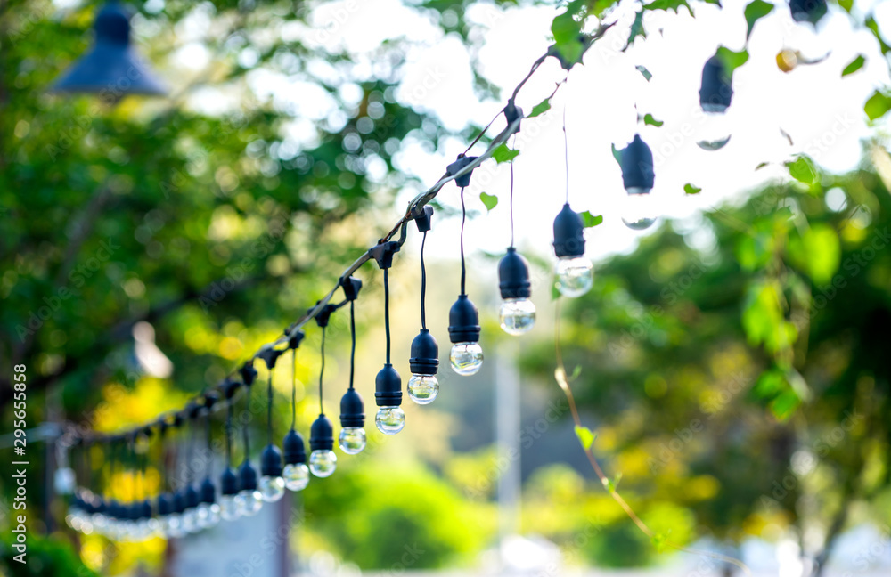 Lamp brightness in the sky illuminating the night background is a beautiful morning Lamp brightness in the sky illuminating the night background is a beautiful morning