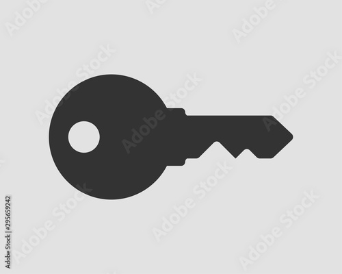 Key icon vector. Keys symbol flat design.