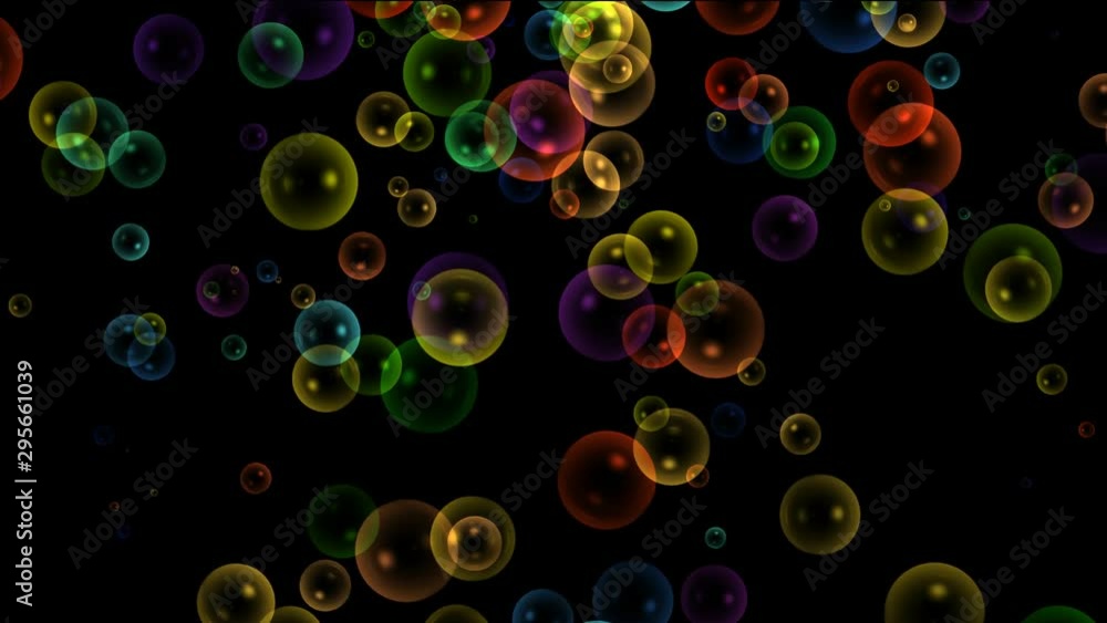Multi Colored Air Bubbles Moving on the Black Background. Can use this clip for background or overlays on your image, video project. Multi Colored Air Bubbles Moving on the Black Background. Can use this clip for background or overlays on your image, video project.