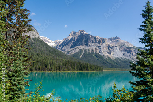 Michael Peak in the background of Emerald Lake, Canada