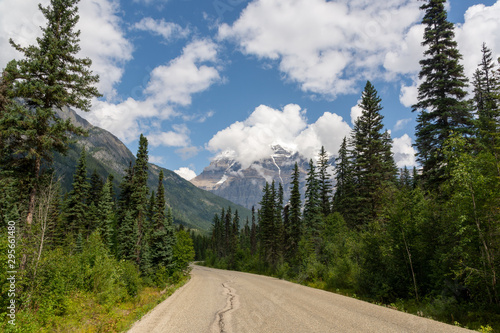 Road towards Mount Robson, Canada