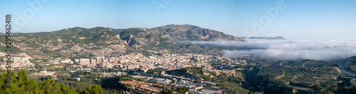 panoramic of Spanish village with mists © Miguel Fernandez