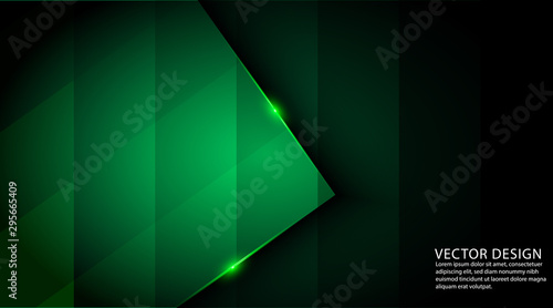 Dark green color abstract geometric background in eps 10