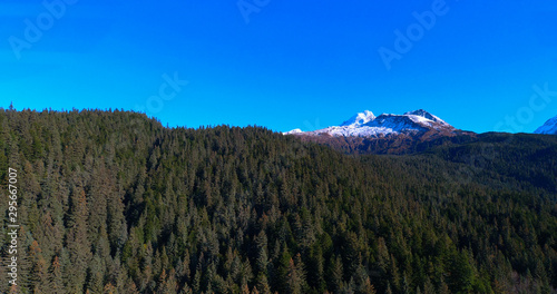 Snow on the mountains  photo