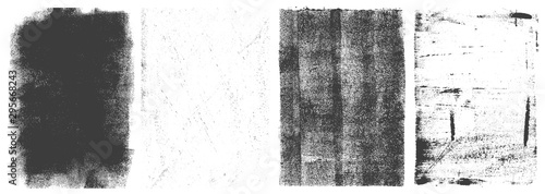 Grunge vertical frames retro set