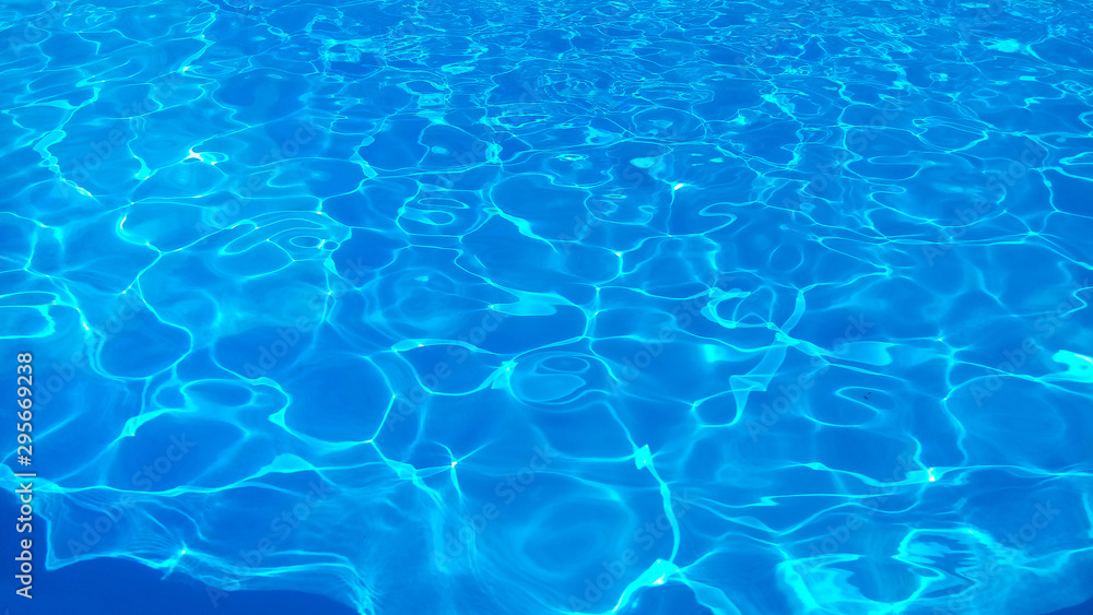 Transparent blue pool texture