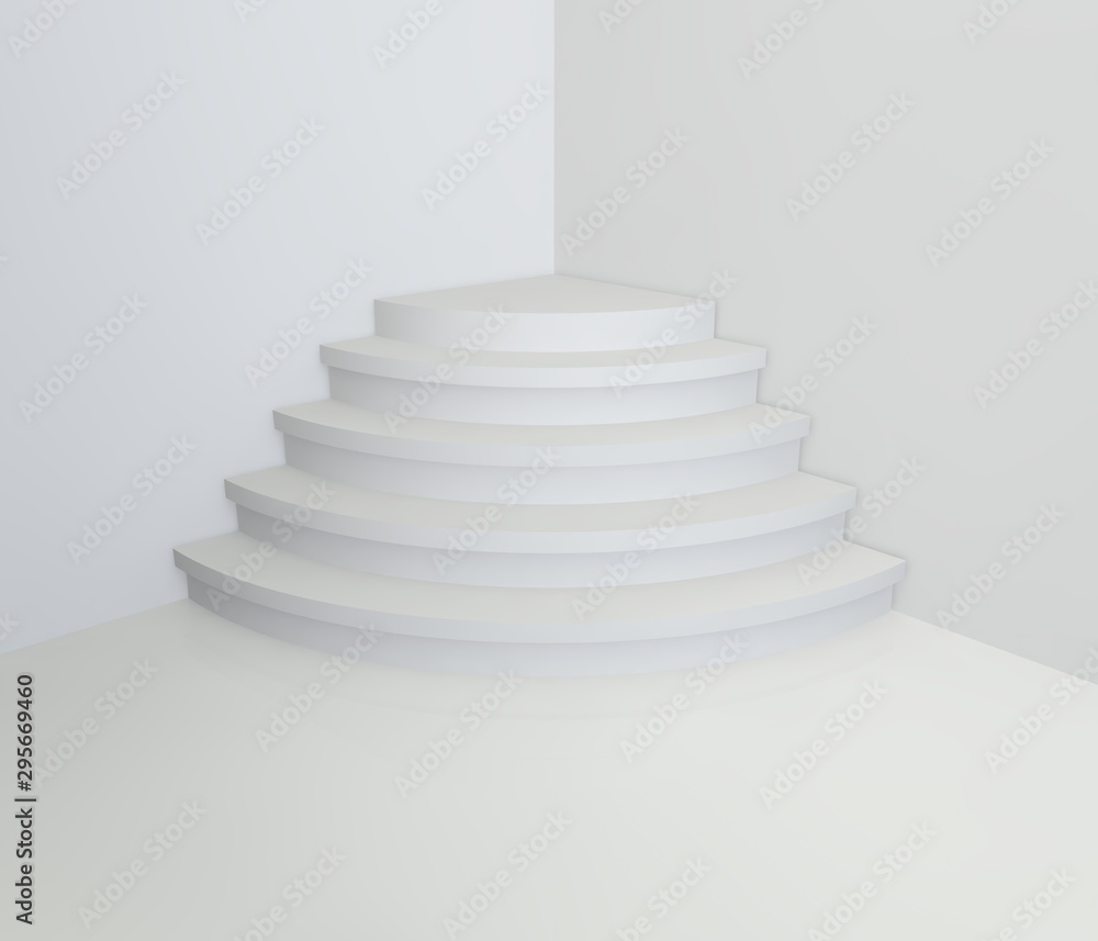 The steps of the pedestal in the gray room The steps of the pedestal in the gray room