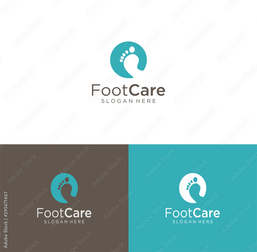 Foot Clinic logo designs, Foot Care logo designs vector , Circle Foot care logo. Foot Clinic logo designs, Foot Care logo designs vector , Circle Foot care logo.