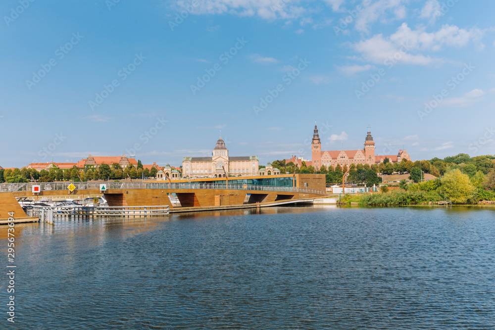 Szczecin. View of the river and the historic center