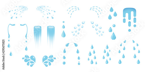 Shedding tears, tear streams, tears drops flows, crying, weeping, sobbing or mourning vector illustrations in various styles, a set cartoon cry icons isolated on white
