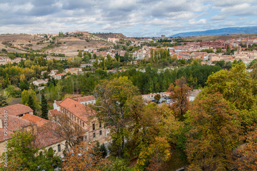 Fototapeta premium View of the landscape around Segovia, Spain