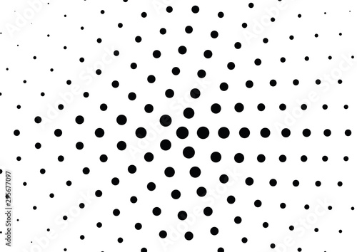 Abstract halftone dotted background. Monochrome pattern with dot and circles. Vector modern pop art texture for posters, sites, business cards, cover postcards, interior design, labels, stickers.