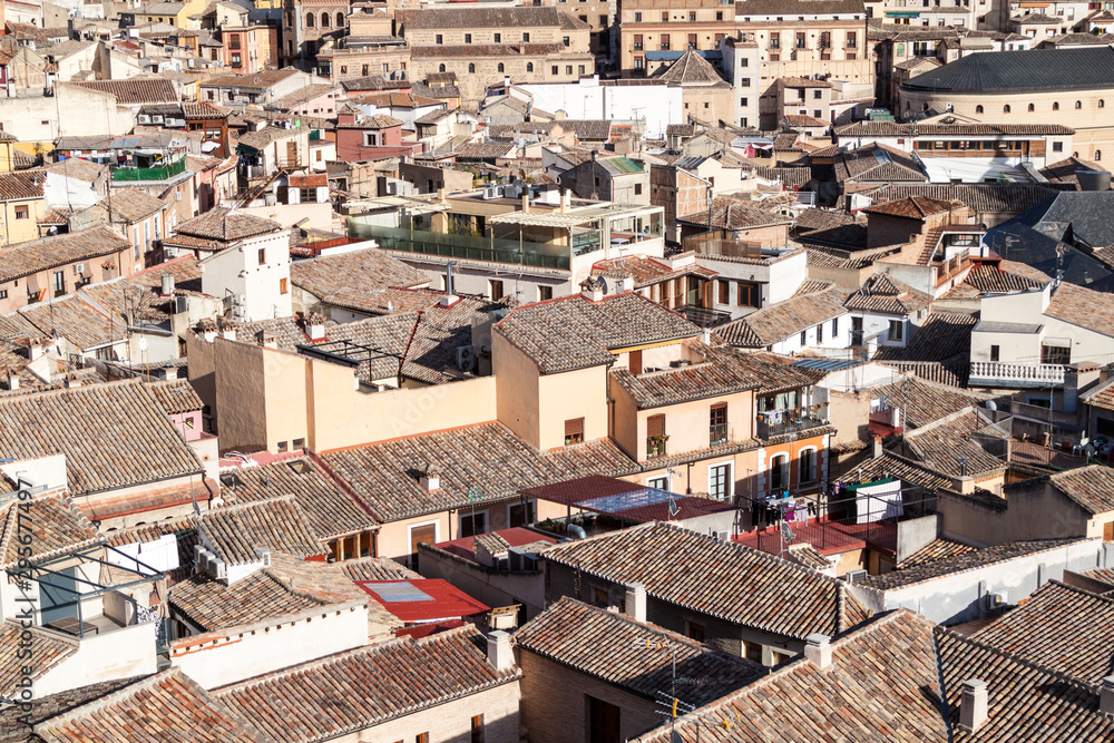 Roofs of the old town in Toledo, Spain