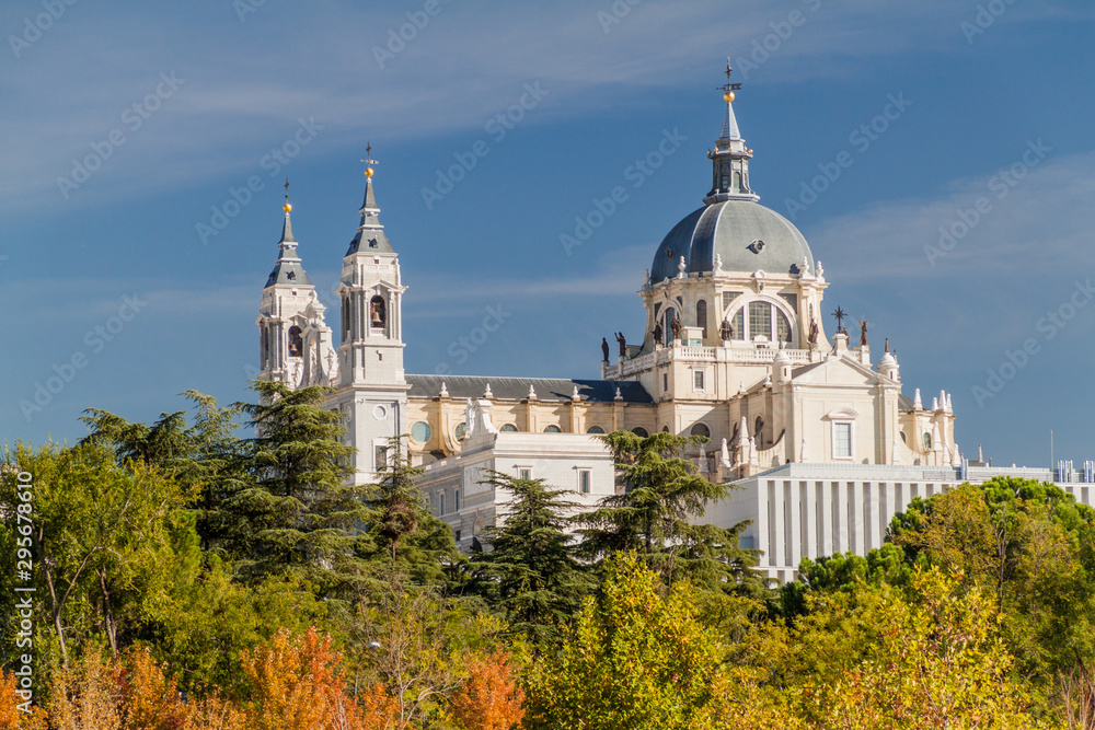 Catedral de la Almudena cathedral in Madrid, Spain