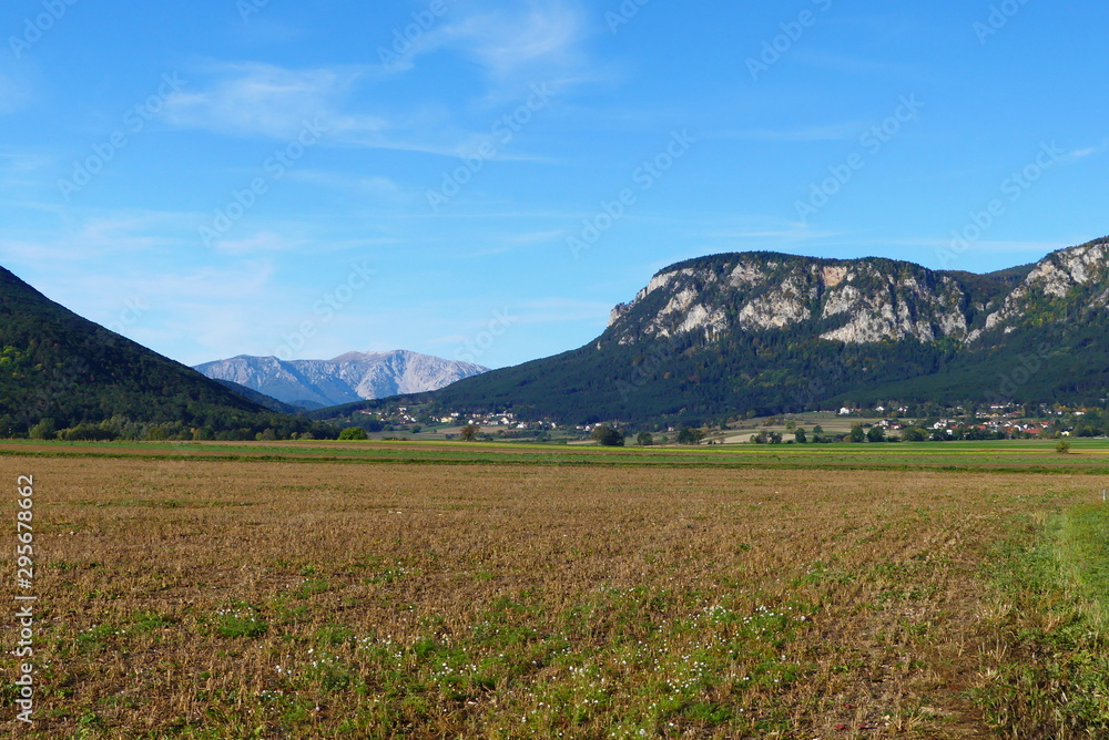 Ackerland in den Wiener Alpen