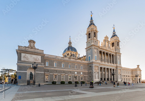 MADRID, SPAIN - OCTOBER 25, 2017: Catedral de la Almudena cathedral in Madrid, Spain © Matyas Rehak