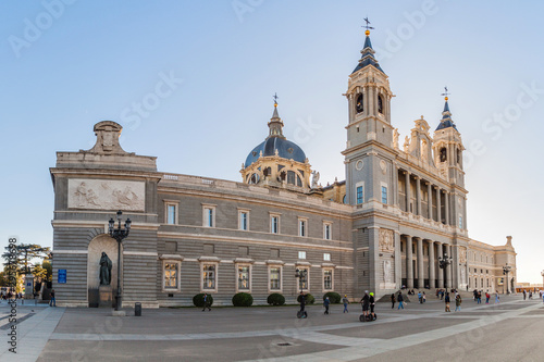 MADRID, SPAIN - OCTOBER 25, 2017: Catedral de la Almudena cathedral in Madrid, Spain © Matyas Rehak