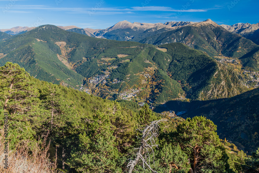 Valley of Arinsal river, Andorra
