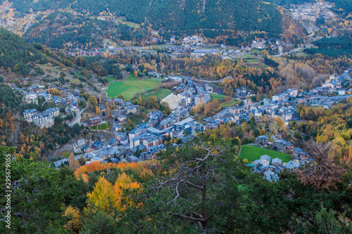 Aerial view of La Massana village  Andorra