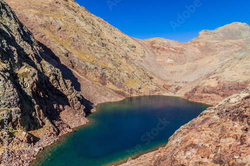 Estany Negre (Black Lake) in Parc Natural Comunal de les Valls del Comapedrosa national park in Andorra © Matyas Rehak