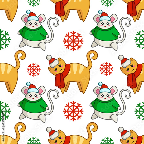 vector kawaii Christmas collection