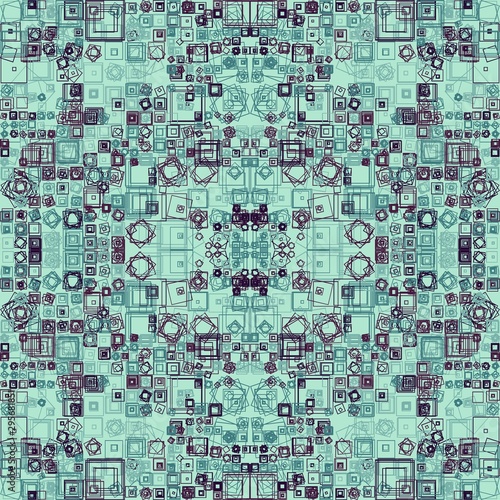 Abstract Symbols Pattern Generative Art background illustration