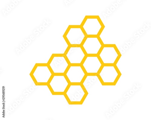 Honeycomb Background. Icon honeycomb. Vector Illustration of Geometric Hexagons Background