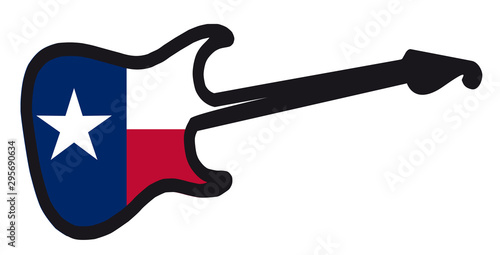 Texan Electric Flag Guitar