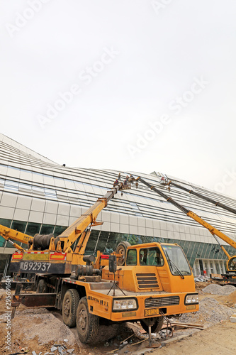 Tangshan international conference and exhibition center construction site, tangshan city, hebei province, China